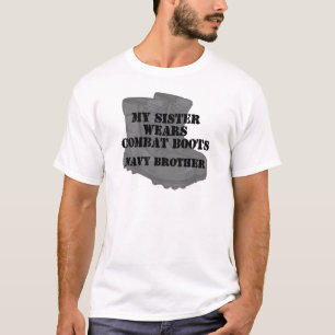 Navy Brother Sister CB T-shirt