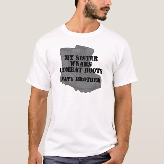 Navy Brother Sister CB T-shirt (Voorkant)