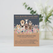 Navy Bruine Hond Zittende Service Huisdier bruideg (Staand voorkant)