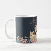 Navy Bruine Huisdier Oppasser Wandelaar honden Koffiemok (Links)