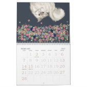 Navy Bruine Kat Oppas Dier Verzorger Kalender (Feb 2027)