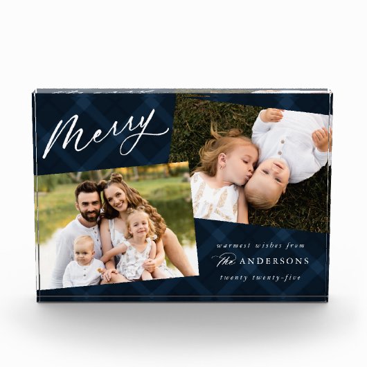 Navy Brushed Play Holiday Fotoblokken (Voorkant)
