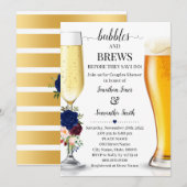 Navy Bubbles en brouwerijen voor ik paren douche Kaart (Voorkant / Achterkant)