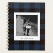 Navy Buffalo Plaid en foto's Planner (Voorkant)