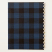 Navy Buffalo Plaid en foto's Planner (Achterkant)