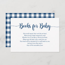 Navy Buffalo Pset Books voor Baby Invoegen Kaart