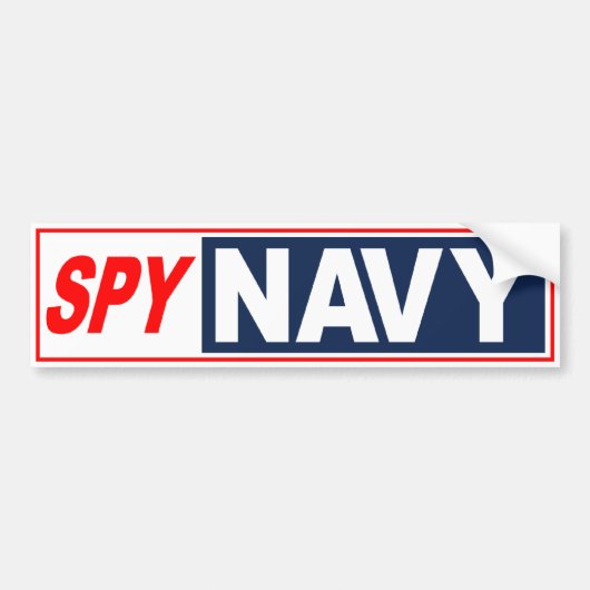 Navy Bumpersticker (Voorkant)