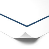 Navy Burnt Oranje Vrijgezellenfeest bruiloft welko Perfect Poster (Hoek)