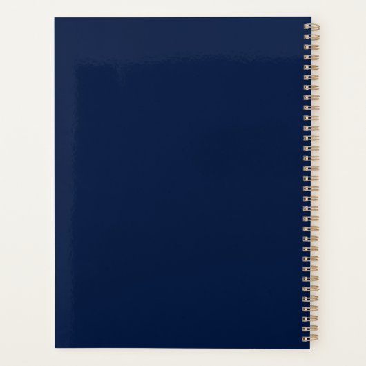 Navy Butterflies Love Letter Planner (Achterkant)