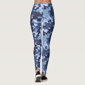 Navy Camo - Legging (Achterkant)