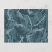 Navy Camouflage Briefkaart (Voorkant)