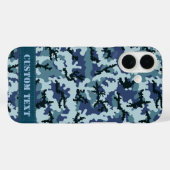 Navy Camouflage Case-Mate iPhone Case (Achterkant (horizontaal))