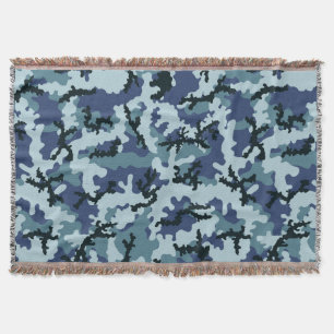 Navy camouflage deken