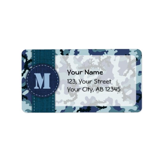 Navy camouflage etiket (Voorkant)