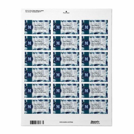 Navy camouflage etiket (Full Sheet)