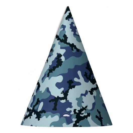 Navy camouflage feesthoedjes (Links)
