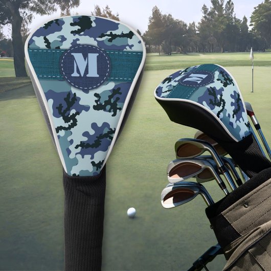 Navy camouflage golfheadcover