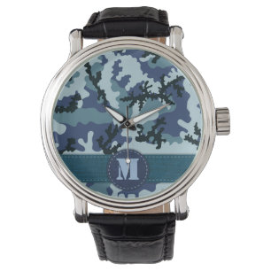 Navy camouflage horloge