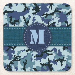 Navy camouflage kartonnen onderzetters