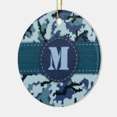 Navy camouflage keramisch ornament (Links)