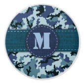 Navy camouflage keramische knop (Voorkant)