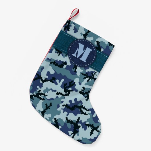 Navy camouflage kleine kerstsok (Voorkant (Hangend))