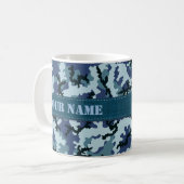 Navy camouflage koffiemok (Voorkant links)