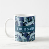 Navy camouflage koffiemok (Links)