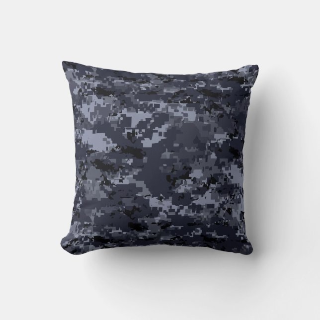 Navy Camouflage Kussen (Voorkant)