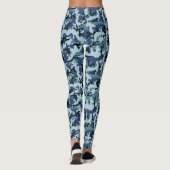 Navy camouflage leggings (Achterkant)