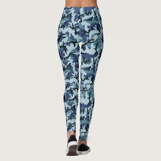Navy camouflage leggings (Achterkant)