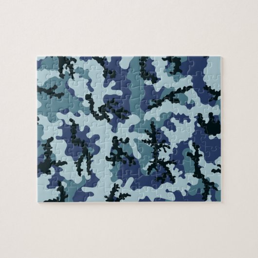 Navy camouflage legpuzzel (Horizontaal)