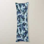 Navy camouflage lichaamskussen (Achterkant (Verticaal))