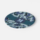 Navy camouflage papieren bordje (Gekanteld)