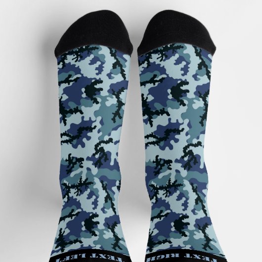 Navy Camouflage Pattern Socks Sokken (Top)