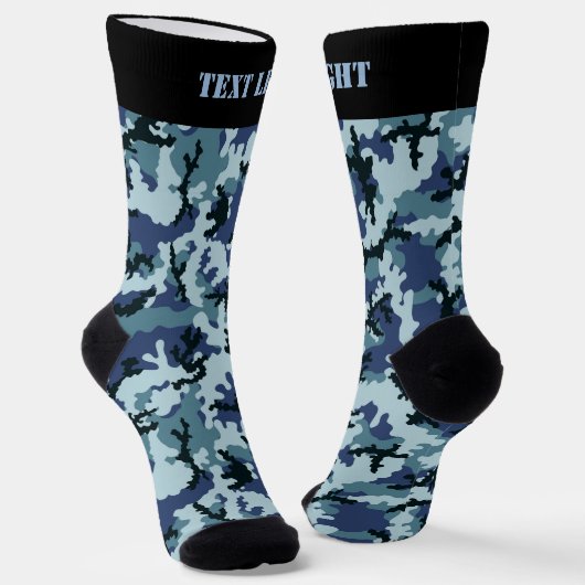 Navy Camouflage Pattern Socks Sokken (Gebogen)