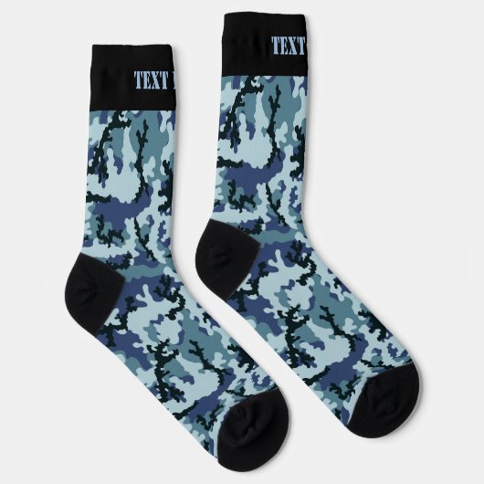 Navy Camouflage Pattern Socks Sokken (Rechts)