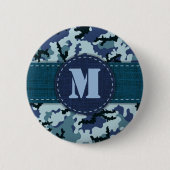 Navy camouflage ronde button 5,7 cm (Voorkant)