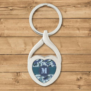 Navy camouflage sleutelhanger