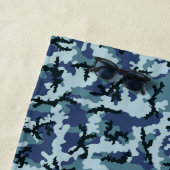 Navy Camouflage Strandlaken (In situ)