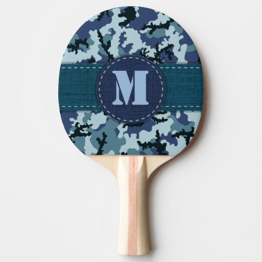 Navy camouflage tafeltennisbatje (Voorkant)