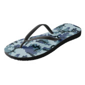 Navy camouflage teenslippers (Schuin)