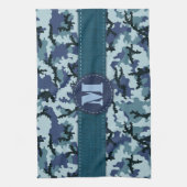 Navy camouflage theedoek (Verticaal)