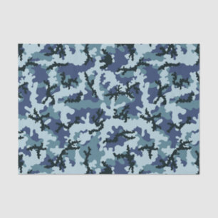 Navy camouflage tissuepapier