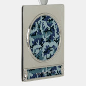 Navy camouflage verzilverd banner ornament (Rechts)