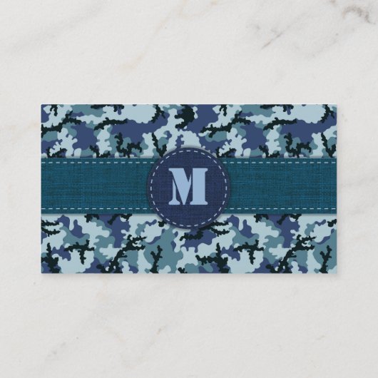 Navy camouflage visitekaartje (Achterkant)