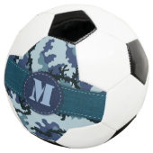 Navy camouflage voetbal (Drie kwart)