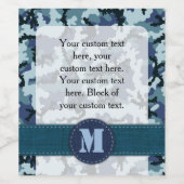 Navy camouflage wijn etiket (Enkel label)