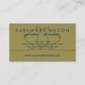 Navy Cat Line Logo Petsitter Dierenartsberoep Visitekaartje (Achterkant)