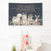 Navy Cat Sitter Pet Spandoek (Insitu)